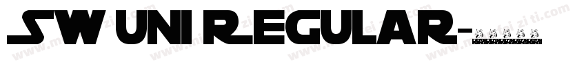 SW Uni Regular字体转换